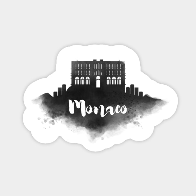 Monaco watercolor Sticker by kursatunsal